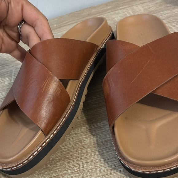 Madewell The Dayna Lugsole Slide Sandal in Leather 6 - Picture 11 of 14